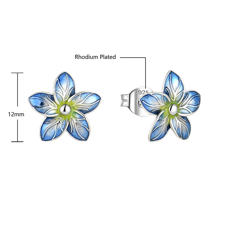 Picture of S925 Silver Necklace Earrings Rings Dropped Petal Jewelry